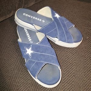 🔷️Converse One Star Navy Sandal Slides